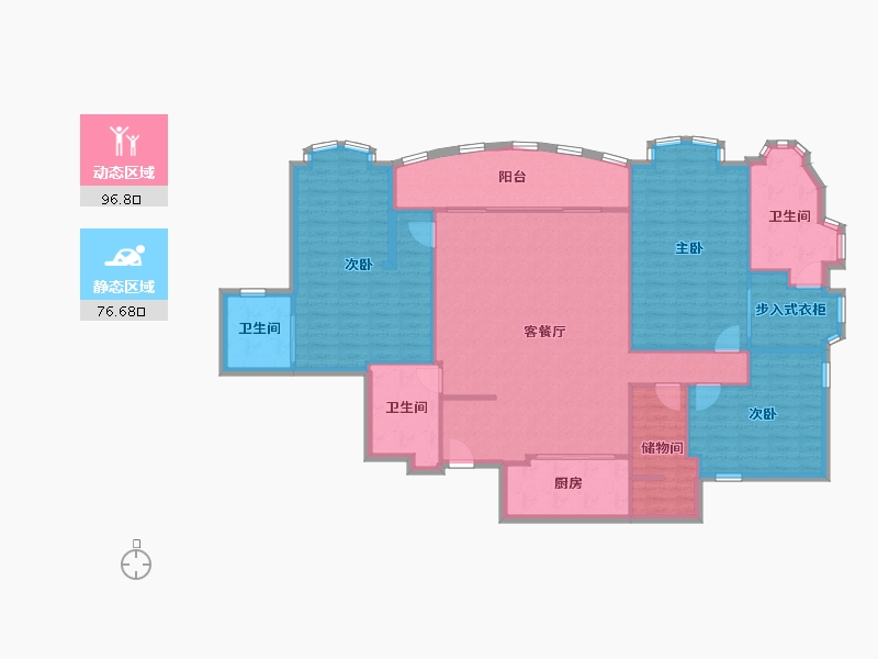 广东省-广州市-豪丰阁-212.00-户型库-动静分区