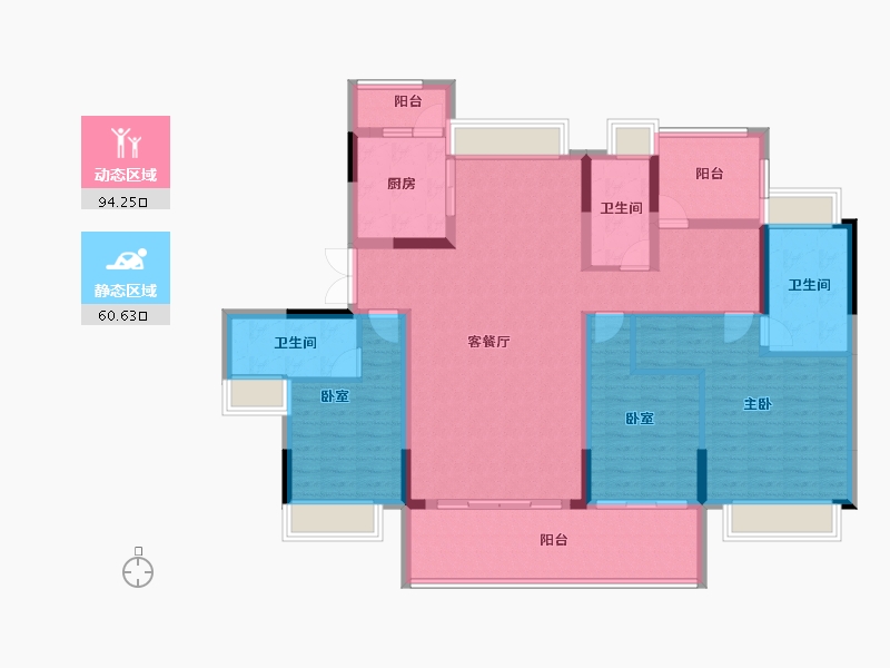 广东省-惠州市-嘉旺城-139.37-户型库-动静分区