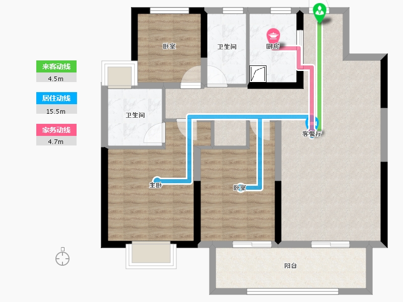 江苏省-徐州市-大华潘安湖首府-92.42-户型库-动静线