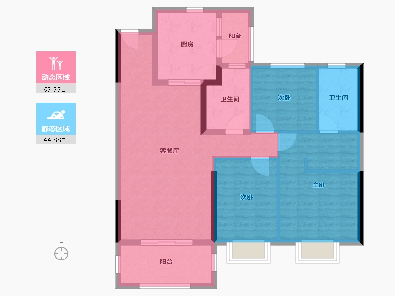 江苏省-徐州市-徐州潘安湖生态小镇-99.12-户型库-动静分区