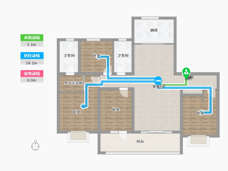 山东省-青岛市-海信君和-122.40-户型库-动静线