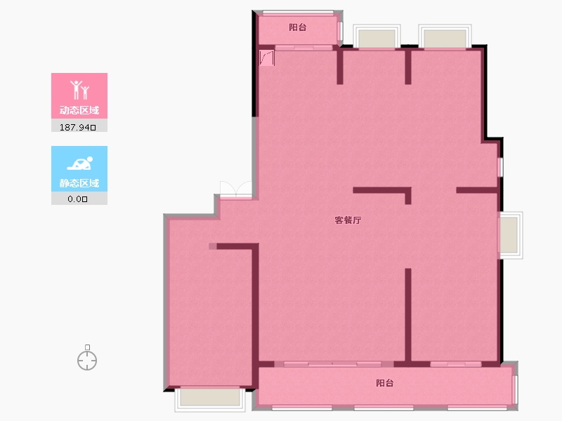 江西省-南昌市-汇仁花园-124.00-户型库-动静分区