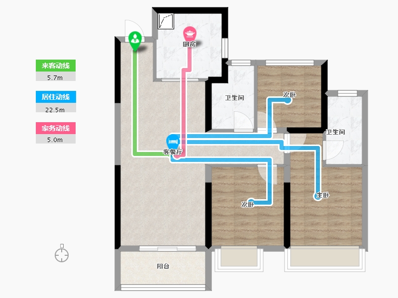 河南省-郑州市-正商兰亭华府-80.00-户型库-动静线