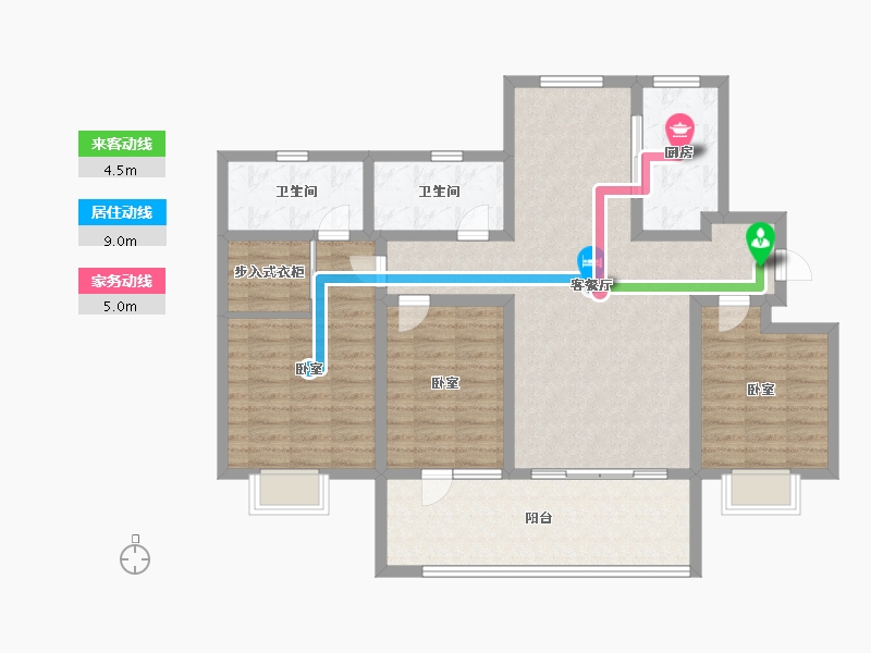 山东省-青岛市-海信君和-112.80-户型库-动静线