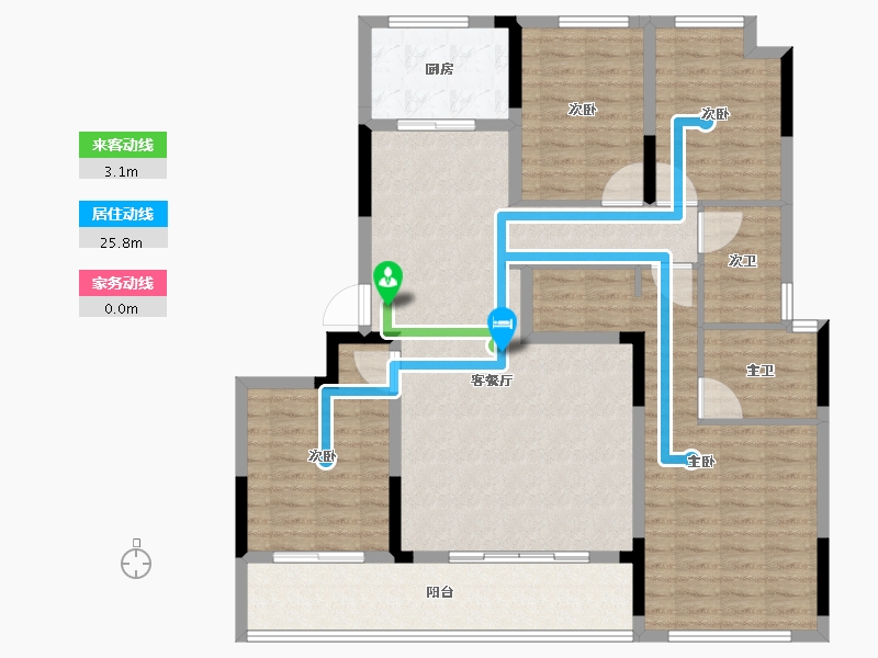 浙江省-绍兴市-武汉城建融创滨湖湾-124.92-户型库-动静线