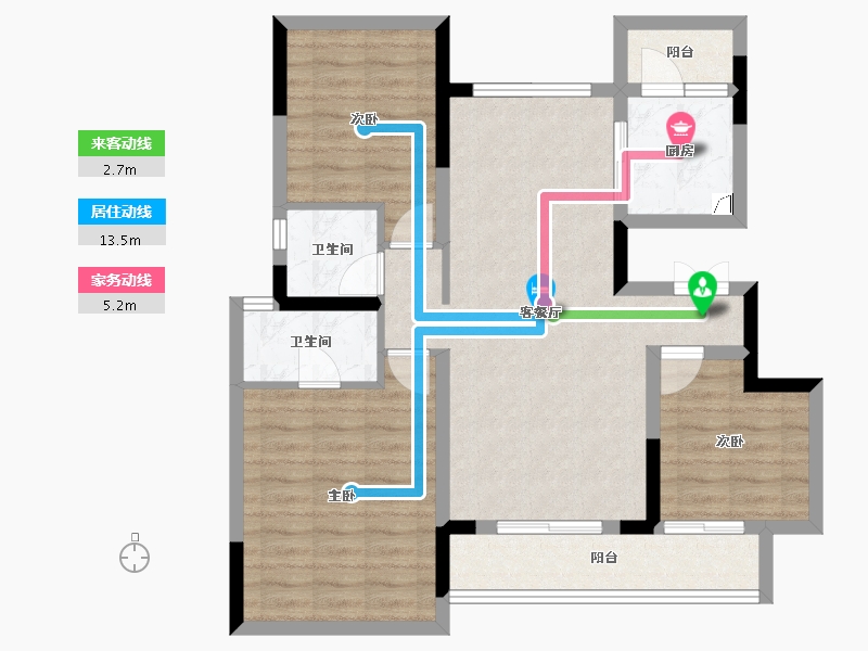 四川省-成都市-德商天骄城学府-83.67-户型库-动静线