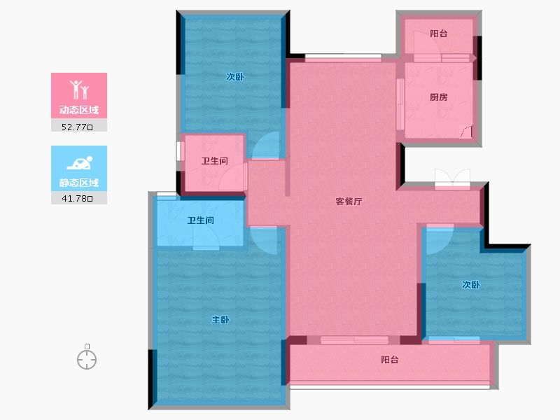 四川省-成都市-德商天骄城学府-83.67-户型库-动静分区