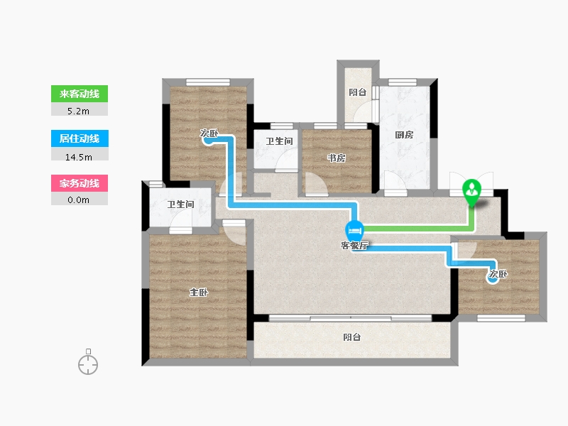 四川省-成都市-德商天骄城学府-92.65-户型库-动静线