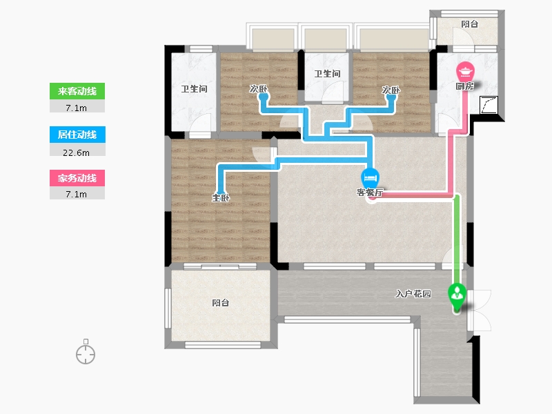 四川省-成都市-恒大银海湖-107.73-户型库-动静线