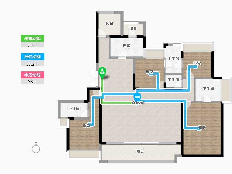 广东省-惠州市-嘉旺城-146.73-户型库-动静线