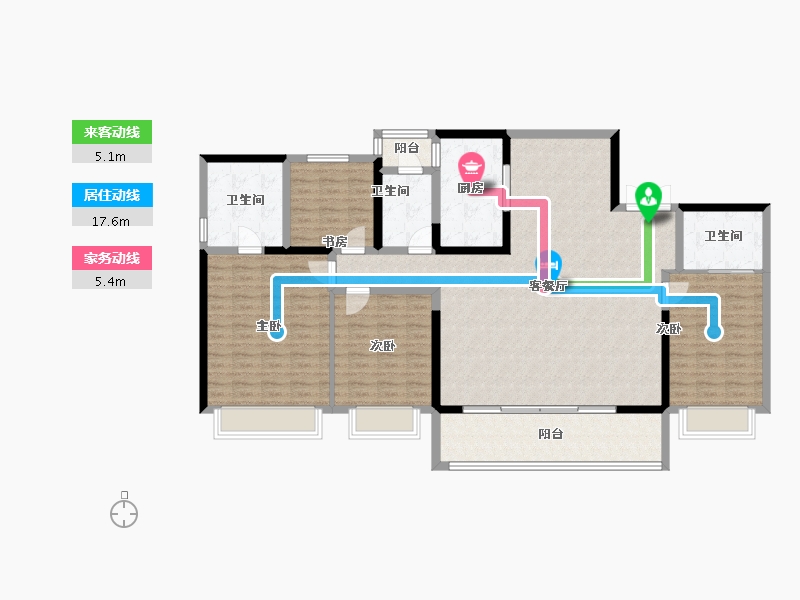 重庆-重庆市-阳光城天澜道11号-147.69-户型库-动静线