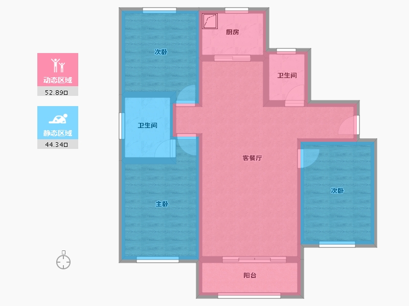 河北省-邢台市-开元悦城-116.00-户型库-动静分区