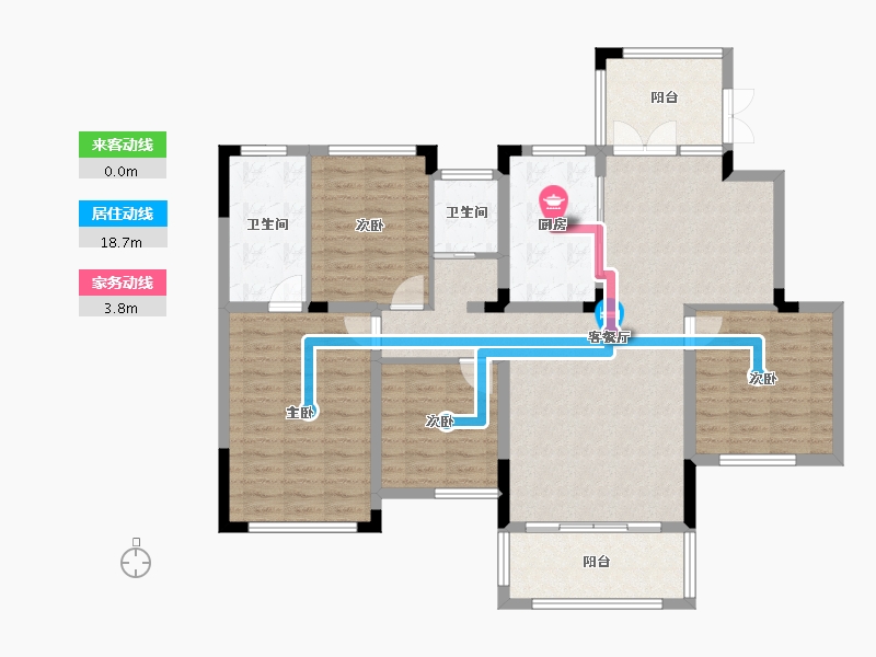 湖南省-长沙市-长房·宁洲府-115.99-户型库-动静线