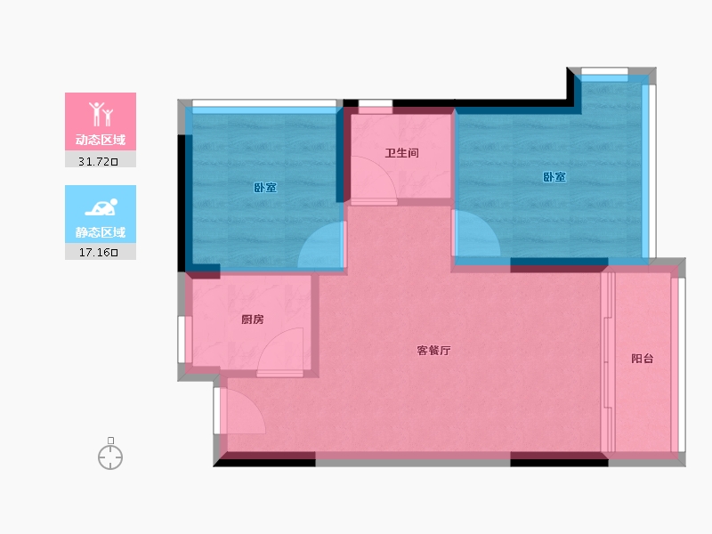 广东省-惠州市-嘉旺城-43.41-户型库-动静分区