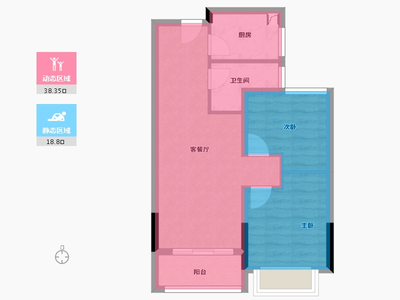 浙江省-金华市-联利文澜苑-50.41-户型库-动静分区