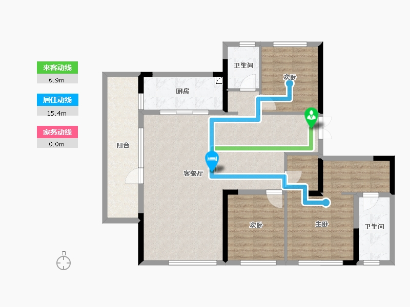 四川省-成都市-武侯金茂府-110.27-户型库-动静线