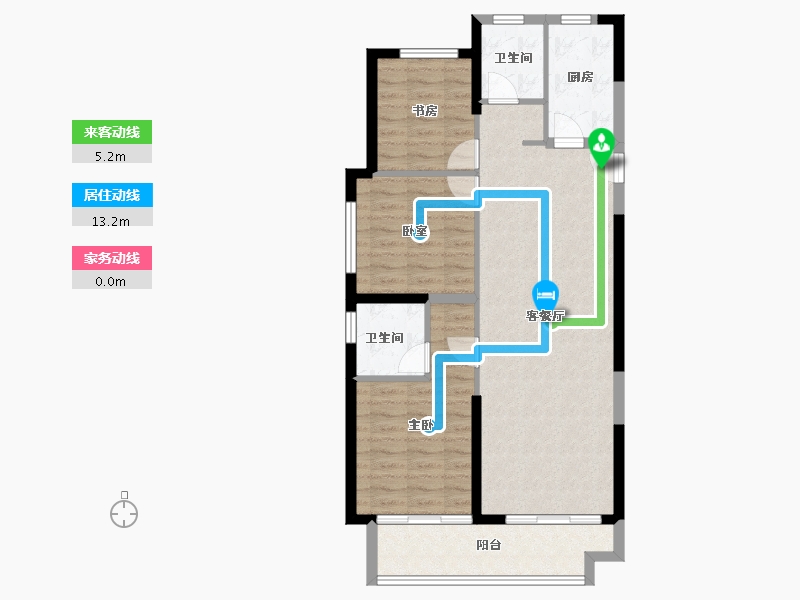 浙江省-宁波市-中昂·祥云府-86.01-户型库-动静线