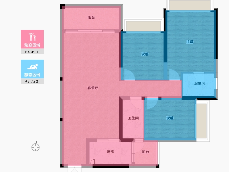 四川省-成都市-远大中央公园-96.78-户型库-动静分区