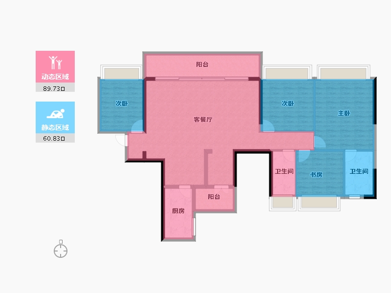 四川省-成都市-远大中央公园-136.66-户型库-动静分区