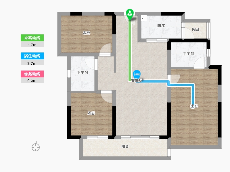 四川省-成都市-德商天骄城学府-92.40-户型库-动静线