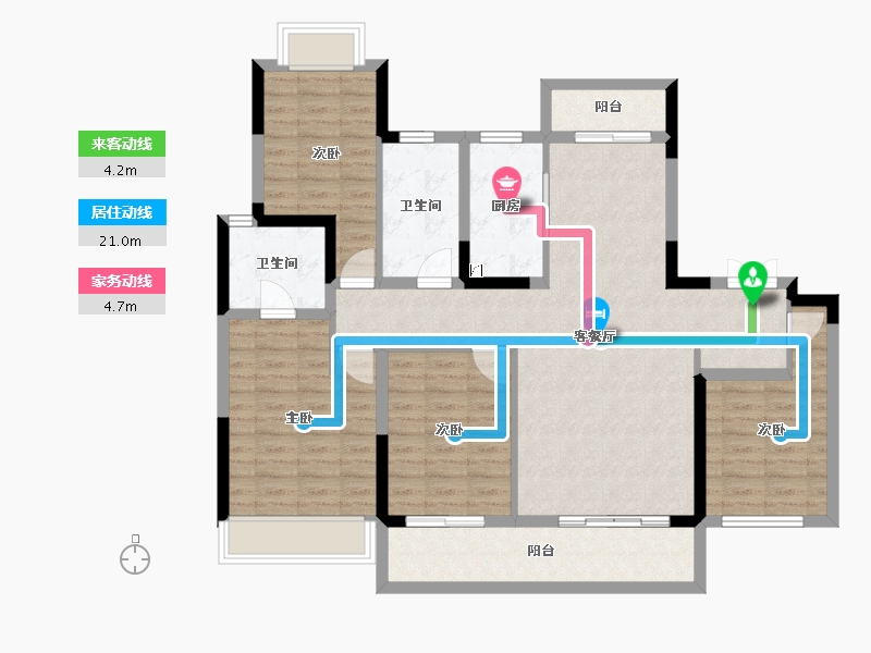 四川省-成都市-德商天骄城学府-110.91-户型库-动静线