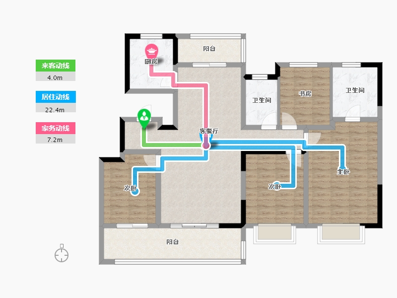 陕西省-西安市-华润置地未来城市-122.03-户型库-动静线