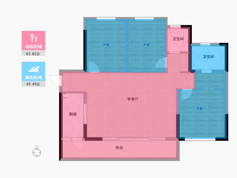 四川省-成都市-德商天骄城学府-97.63-户型库-动静分区