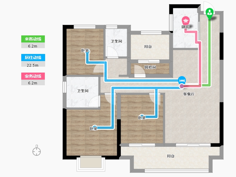 江苏省-苏州市-信创上坤望湖四季-94.01-户型库-动静线