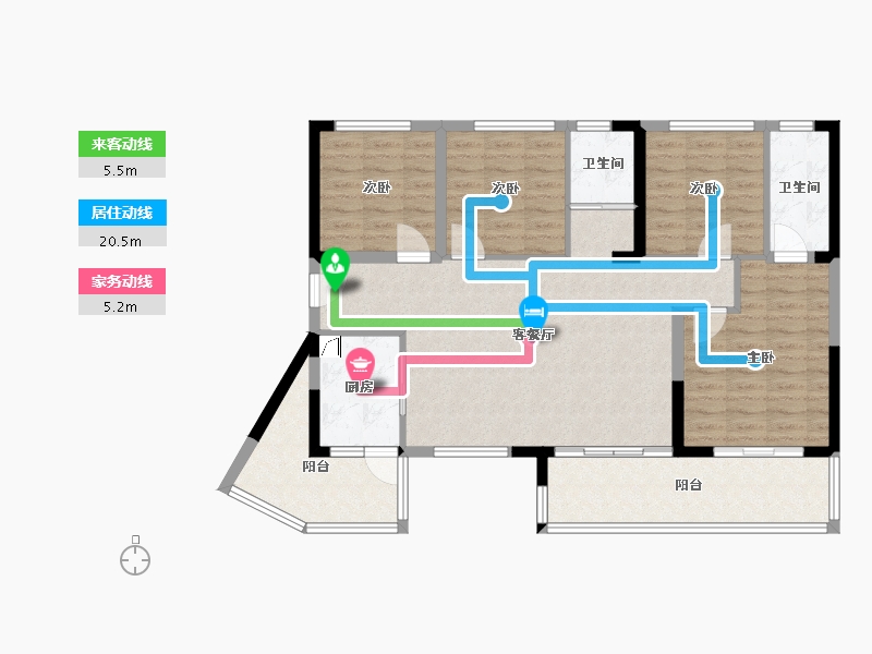 四川省-资阳市-碧桂园柠都府-88.00-户型库-动静线