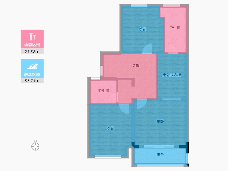 湖北省-武汉市-绿城凤起乐鸣-158.00-户型库-动静分区