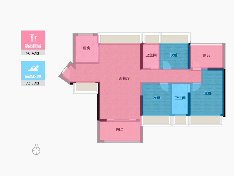 广东省-惠州市-星河臻誉府-88.21-户型库-动静分区