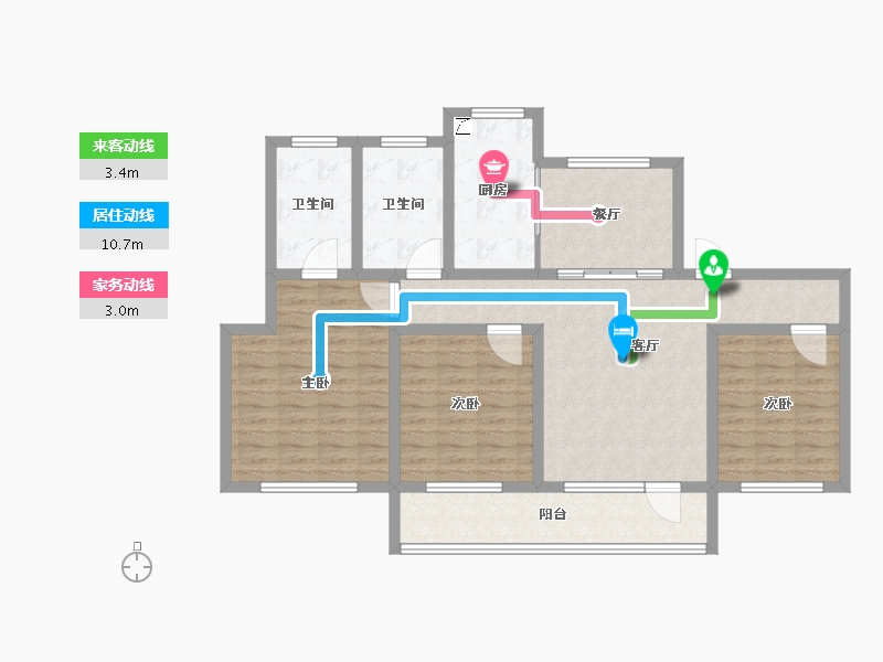 山东省-青岛市-艳阳海-102.40-户型库-动静线