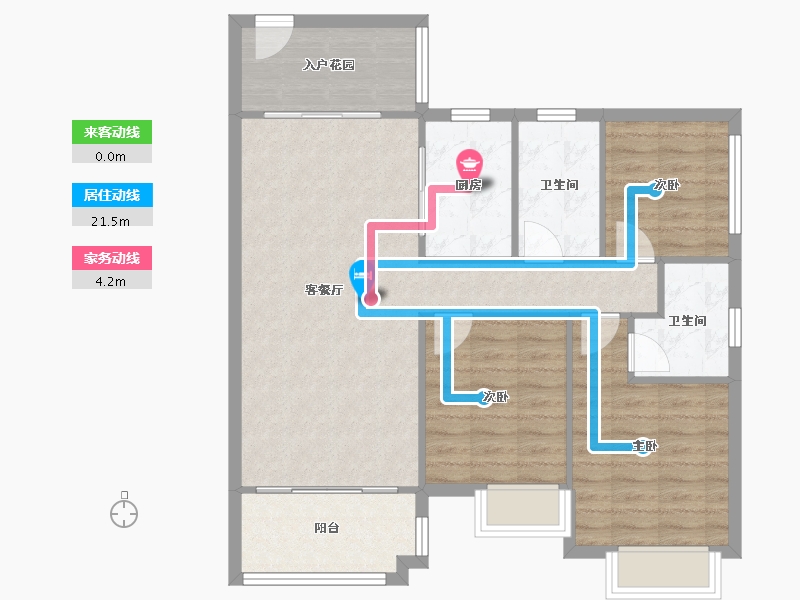 广东省-广州市-南沙悠山时光-87.00-户型库-动静线