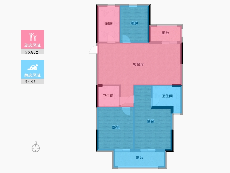 浙江省-温州市-南湖未来社区-96.06-户型库-动静分区