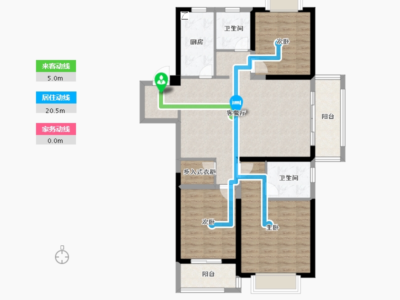 江苏省-无锡市-海尔产城创翡翠文华-99.38-户型库-动静线