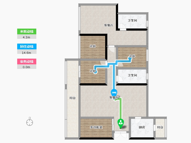 四川省-成都市-朗基和今缘-140.68-户型库-动静线