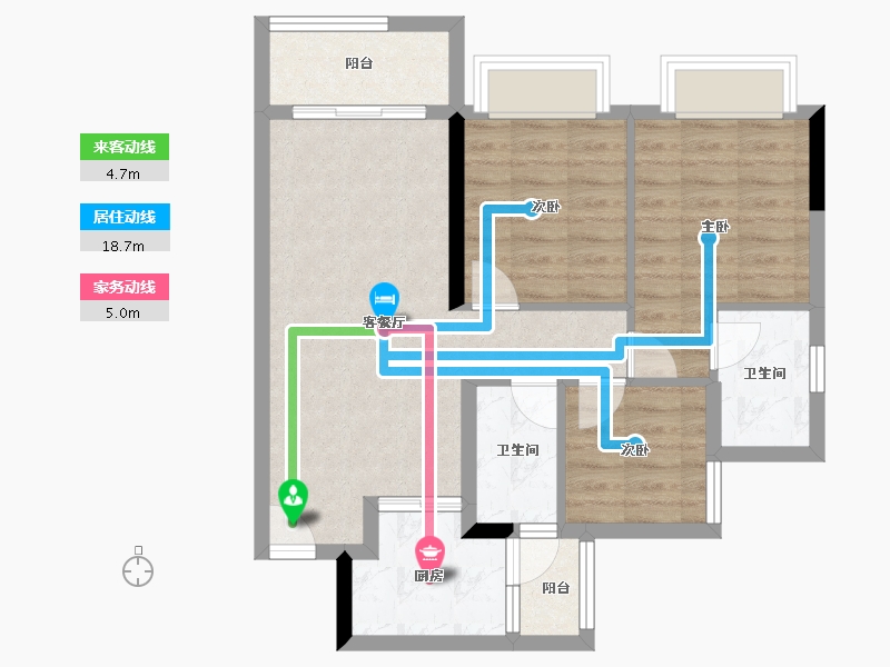 四川省-成都市-云上旅游度假区-68.87-户型库-动静线