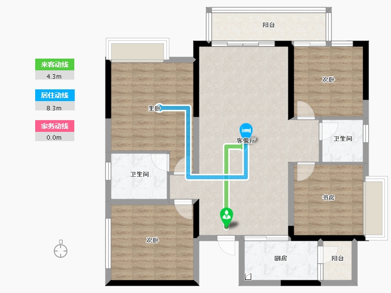 四川省-成都市-润扬观澜鹭岛-108.99-户型库-动静线