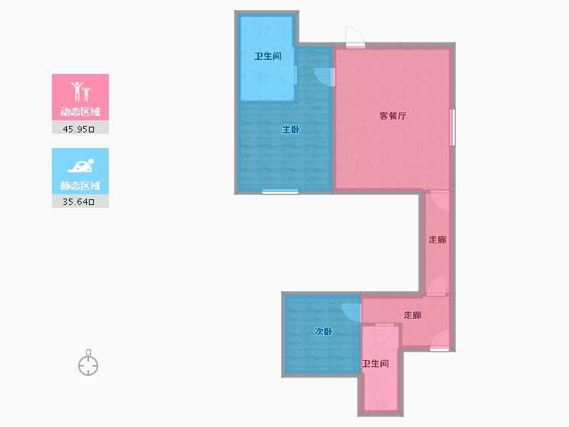 四川省-成都市-云上旅游度假区-72.67-户型库-动静分区