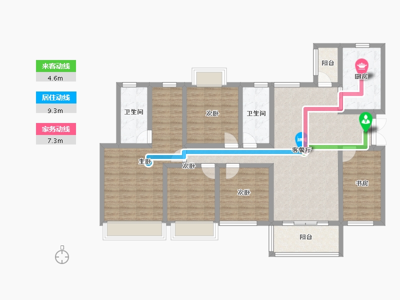 四川省-成都市-朗基和今缘-122.63-户型库-动静线