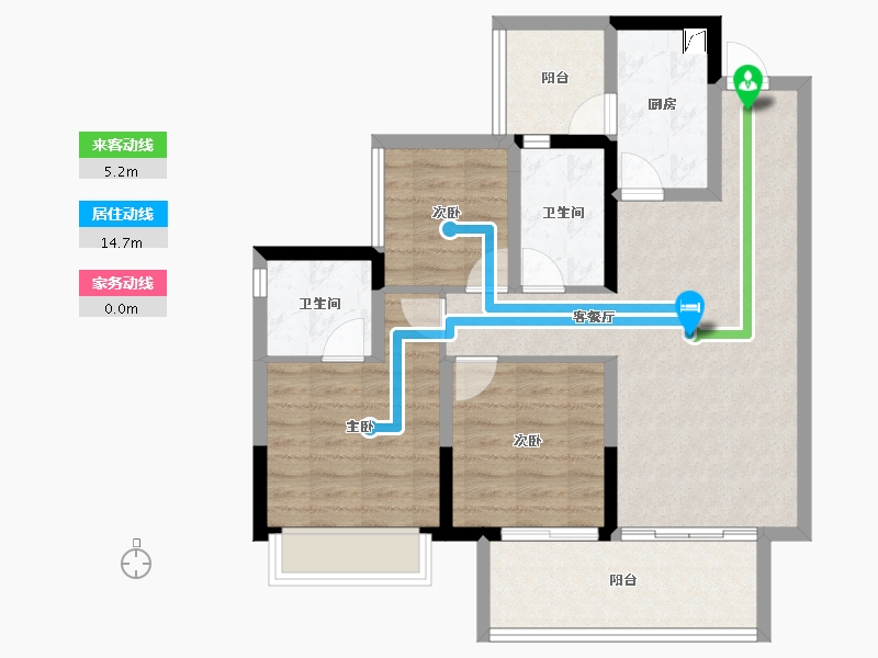 四川省-成都市-融创九天城-81.26-户型库-动静线