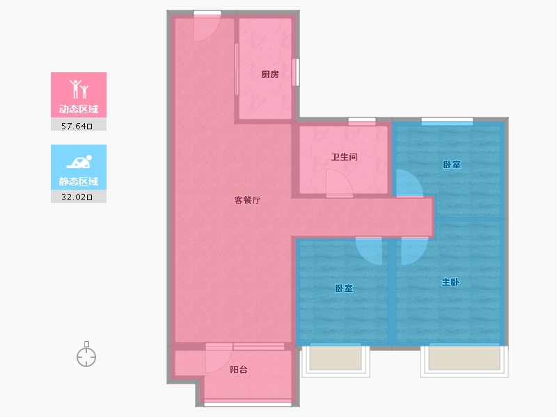 山东省-青岛市-国际海洋智区云颂-80.00-户型库-动静分区