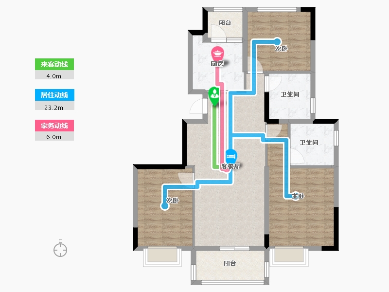 重庆-重庆市-恒大锦城-99.20-户型库-动静线