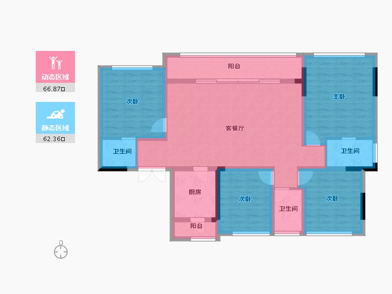 重庆-重庆市-御临府-115.61-户型库-动静分区