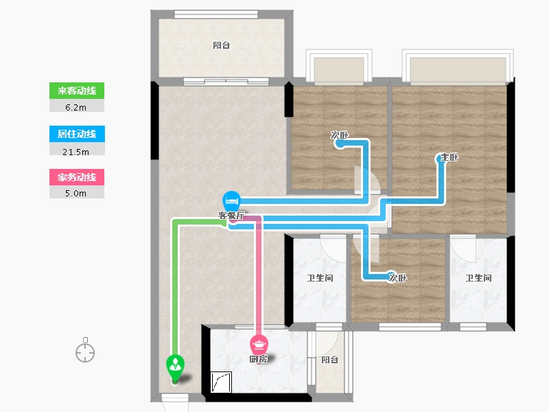 广东省-中山市-东城四季-92.00-户型库-动静线