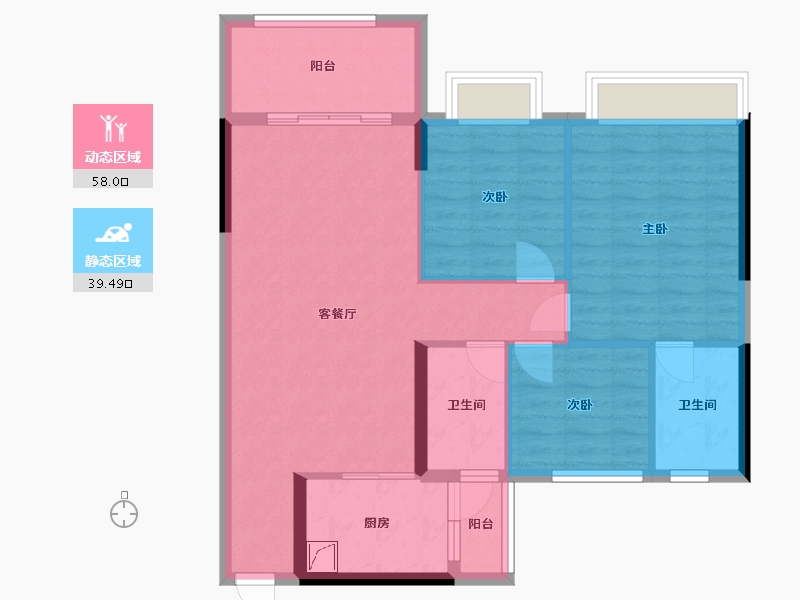 广东省-中山市-东城四季-92.00-户型库-动静分区