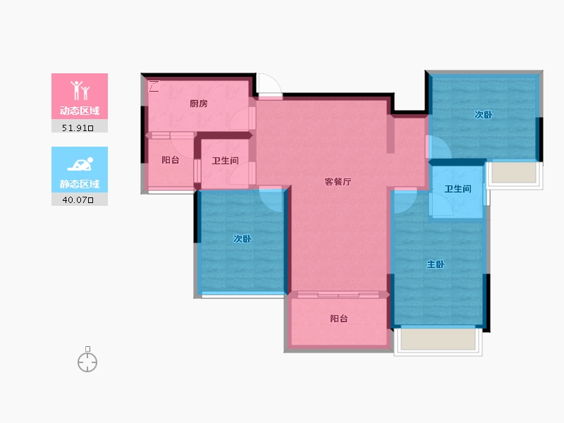 四川省-成都市-融创九天城-81.10-户型库-动静分区