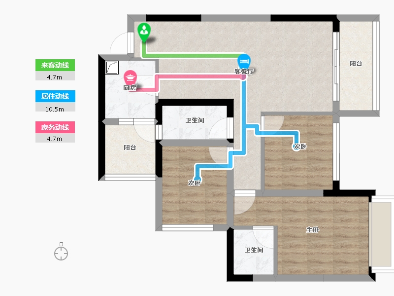 四川省-成都市-环天时代中心-71.20-户型库-动静线