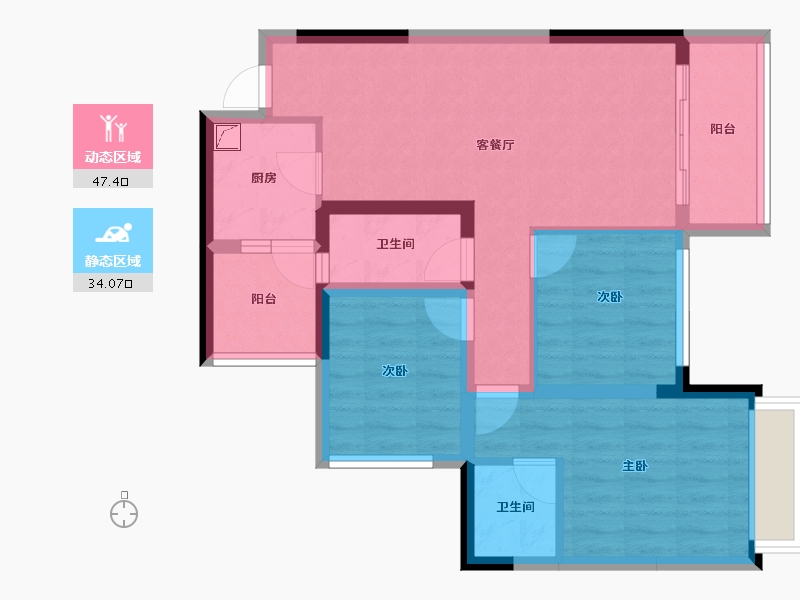 四川省-成都市-环天时代中心-71.20-户型库-动静分区