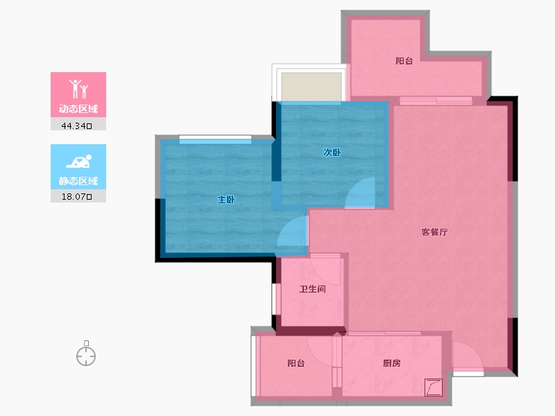 四川省-成都市-环天时代中心-54.92-户型库-动静分区